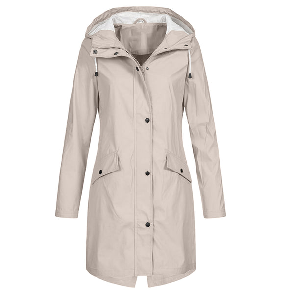 Chaqueta Cortaviento Deportiva Mujer Largo Medio