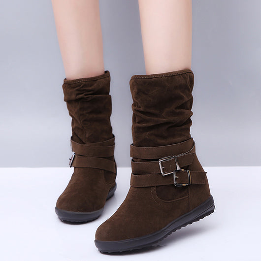 Botas de Algodón Forradas en Fleece con Doble Hebilla - Image 14