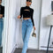 Blusa Corta con Cuello Alto