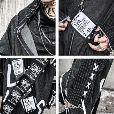 Abrigo Hip Hop Urbano Negro - Image 9