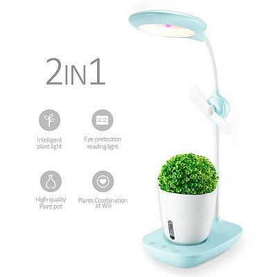 Maceta Inteligente con Lámpara de Cultivo LED