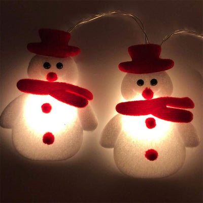 Guirnalda LED Navideña con Muñecos de Nieve y Copos de Nieve - Image 4
