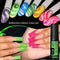 Gel de Uñas Efecto Espejo Brillante con Lentejuelas Reflectantes