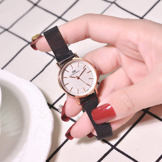 Reloj de Cuarzo para Mujer con Correa de Malla Impermeable - Image 14