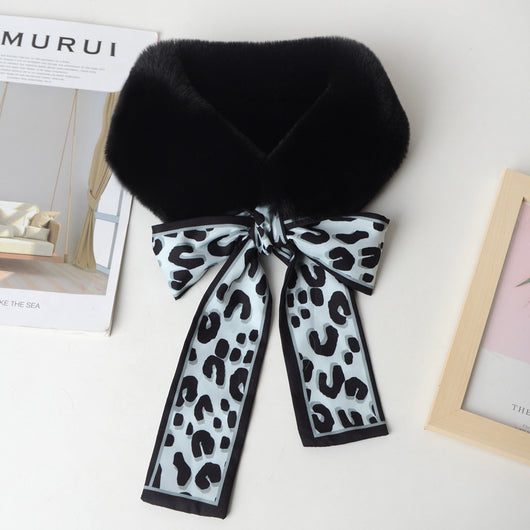 Pañuelo Estampado Leopardo Tono Sólido - Image 13