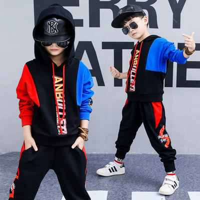 Conjunto Deportivo Infantil Coreano Primavera - Sudadera y Pantalón para Niños Grandes