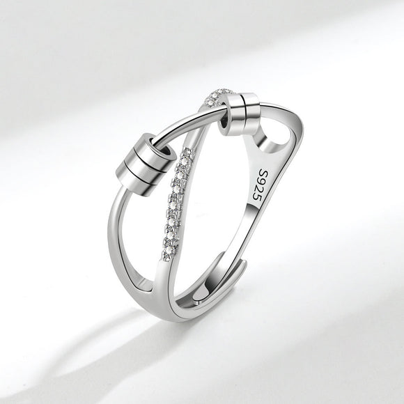 Anillo Giratorio Desestresante con Cuentas para Ansiedad