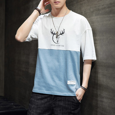 Playera Casual Manga Media Suelta para Hombre - Image 8