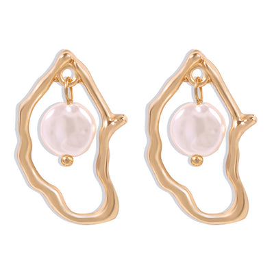 Pendientes de Perlas Orgánicas: Elegancia Única - Image 5