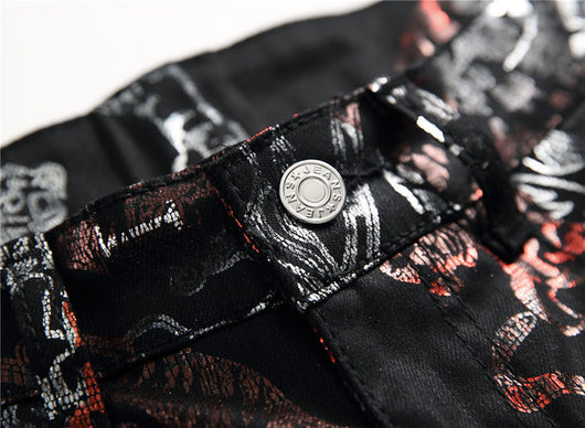 Pantalones Impresos para Discoteca en Negro - Image 7