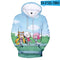 Sudadera con Capucha Estampado 3D Colorido para Adultos y Niños