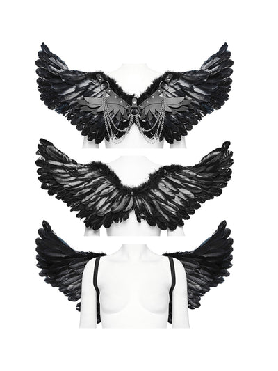Alas de Pluma con Arnés Estilo Punk para Halloween - Image 5