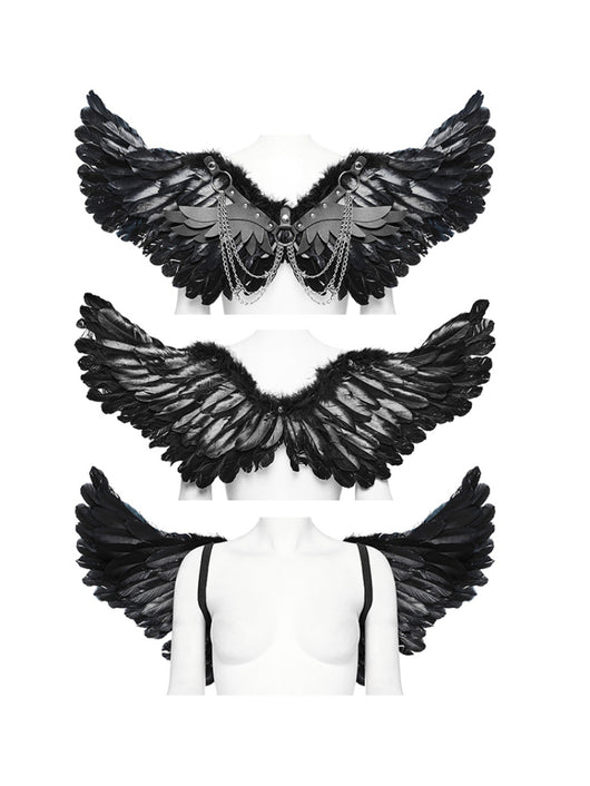Alas de Pluma con Arnés Estilo Punk para Halloween - Image 5