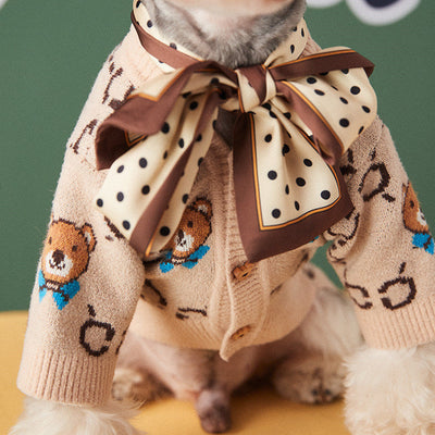 Suéter Cardigan para Perros Pequeños Schnauzer y Pomerania - Image 5