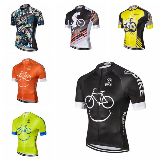 Jersey Ciclismo Hombre Manga Corta Verano con Estampado