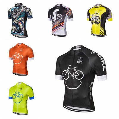 Jersey Ciclismo Hombre Manga Corta Verano con Estampado
