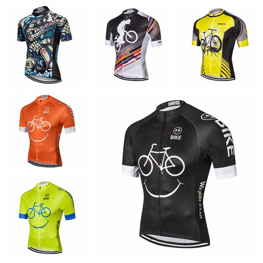 Jersey Ciclismo Hombre Manga Corta Verano con Estampado