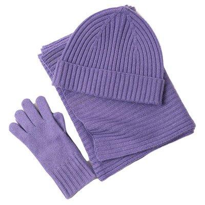 Conjunto de Abrigo Invernal: Gorro, Bufanda y Guantes en Lana para Mujer - Image 12