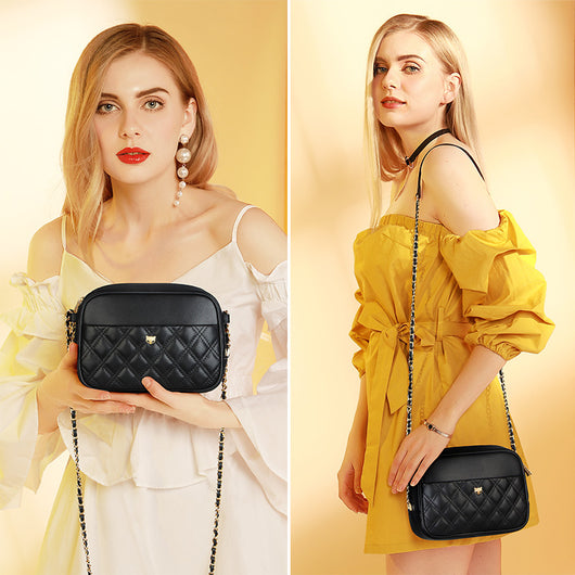 Bolso de Hombro Cuadrado con Cadena Dorada - Estilo Fashion Minimalista - Image 2