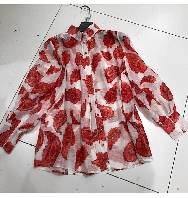 Conjunto de 2 Piezas: Blusa con Mangas Farol + Short en Tela Slub Tencel