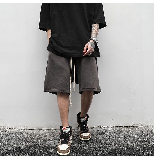 Shorts Deportivos de Tela Terry con Cintura Ancha - Image 2