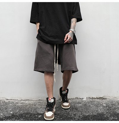 Shorts Deportivos de Tela Terry con Cintura Ancha - Image 2