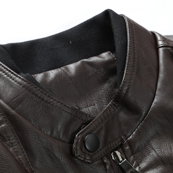 Chaqueta Slim Fit con Cuello Alto y Cierre