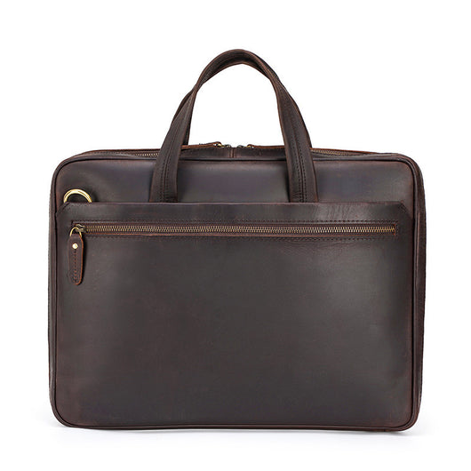 Maletín Portátil de Cuero Genuino Estilo Retro - Bolsa Ejecutiva Vintage - Image 3