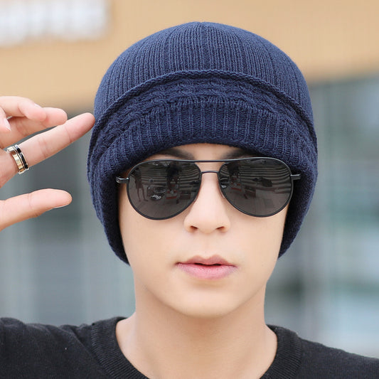 Gorro de punto para hombre con hilo esponjoso - Image 2