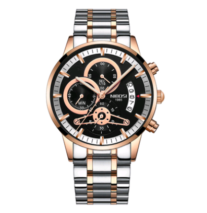 Reloj de Acero Inoxidable para Hombre - Sumergible con Cristal Luminoso - Image 5
