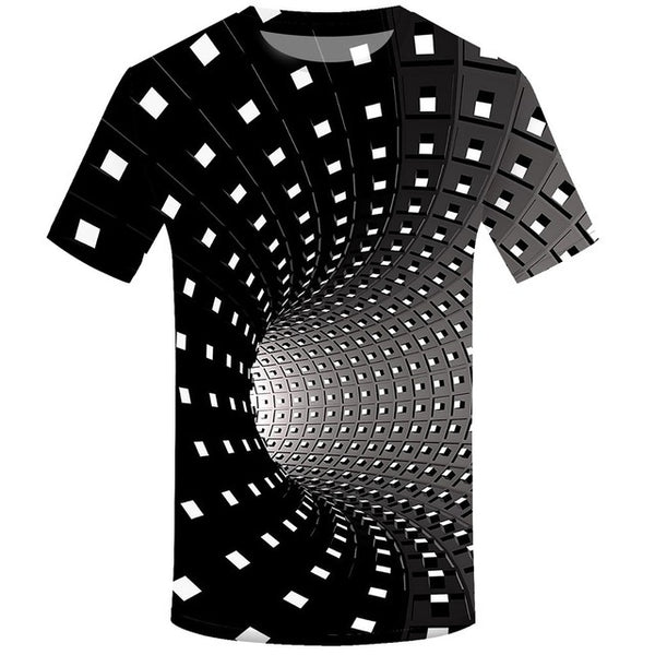 Playera con Estampado 3D Swirl