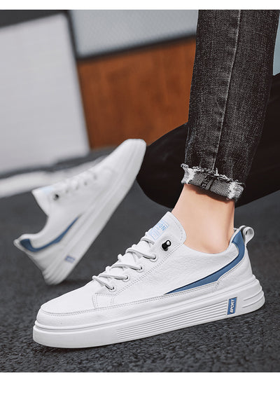 Tenis Blancos Estilo Coreano Transpirables para Hombre - Image 11