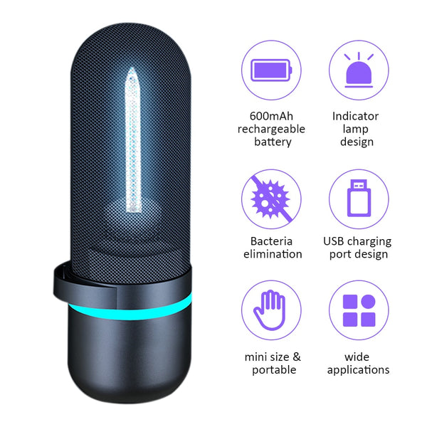 Lámpara UV Desinfectante Recargable por USB