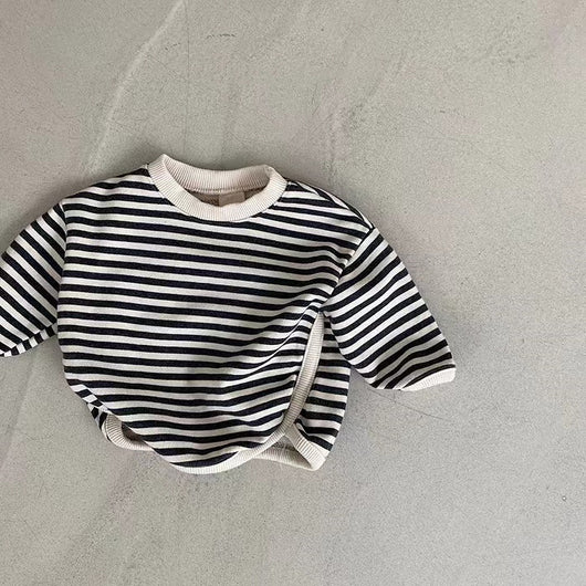 Sudadera Holgada a Rayas para Niña - Comodidad Casual - Image 28
