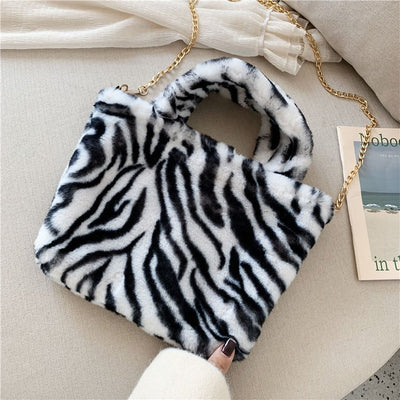 Bolso Tote Leopardo con Cadena y Correa Crossbody - Image 143
