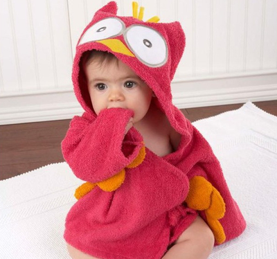 Bata de Baño Infantil con Capucha - Toalla Modelo Animales Lindos en Algodón - Image 21