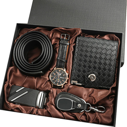 Set Completo: Reloj, Cartera, Cinturón y Llavero para Hombre - Image 5