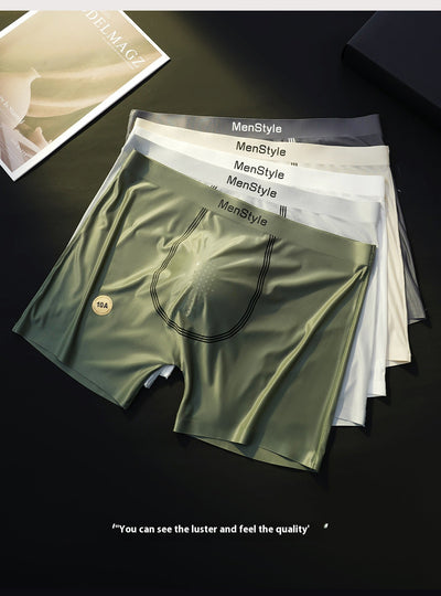 Bóxers Transpirables de Seda Helada sin Costuras con Entrepierna de Una Capa - Image 18