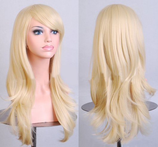 Peluca Cosplay Anime Larga Dorada - Estilo Europeo Premium - Image 6