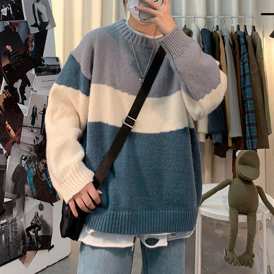 Suéter Holgado Estilo Hong Kong para Hombre - Diseño Coreano Moderno - Image 4
