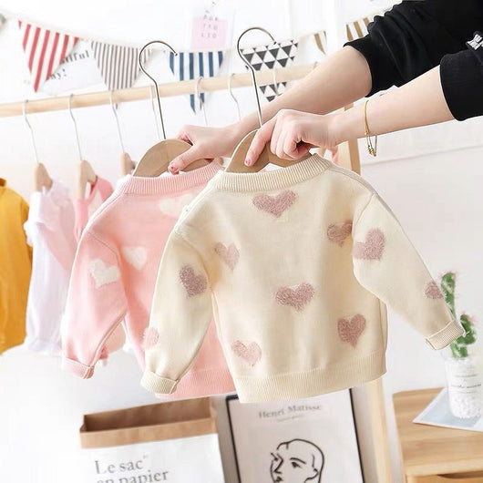Cardigan de Punto con Corazones para Niña - Image 2