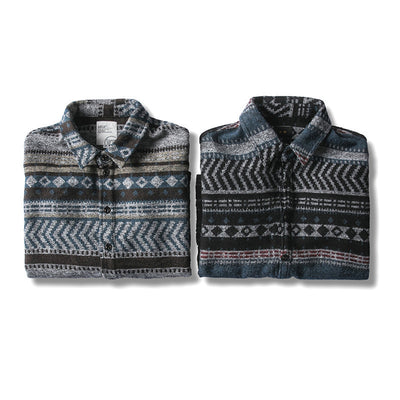 Camisa y Chaqueta de Lana Étnica - Image 3