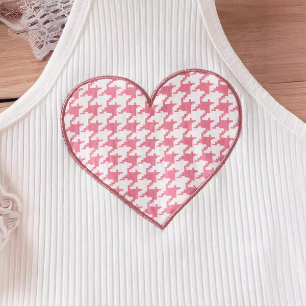 Conjunto Elegante de Dos Piezas para Niña: Chaleco Acolchado y Vestido Corto