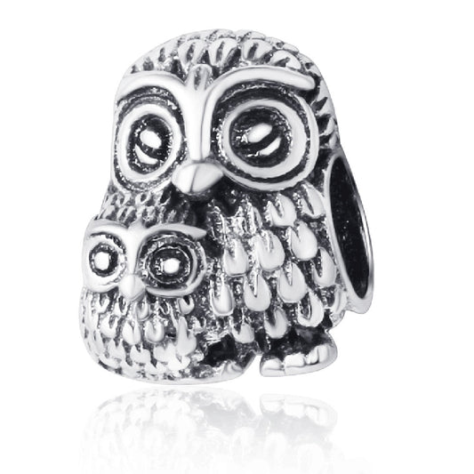 Dije de Plata S925 Águila con Niño - Accesorio Plata Pura Estilo Otoño