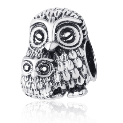 Dije de Plata S925 Águila con Niño - Accesorio Plata Pura Estilo Otoño