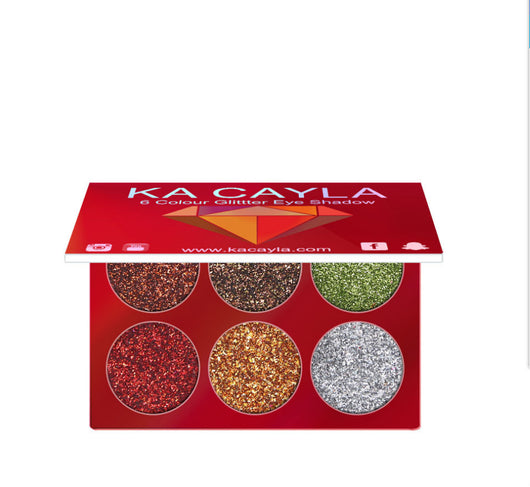 Paleta de Sombras de Ojos con Lentejuelas de Diamante - 6 Colores - Image 6