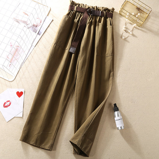 Pantalones Casuales con Cintura Elástica y Estampado Floral - Image 16