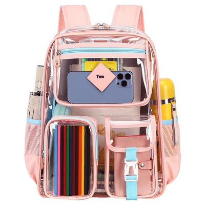Mochila Escolar Transparente Impermeable para Primaria y Secundaria - Image 11