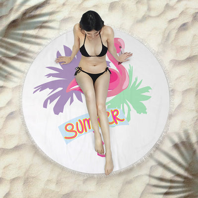 Toalla Redonda de Playa con Flecos Premium - Image 21