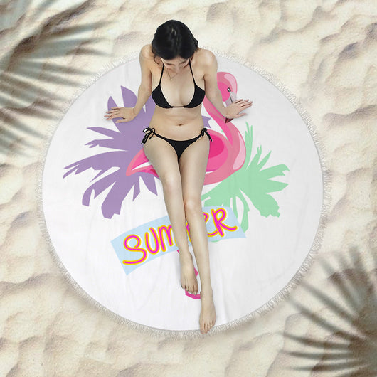 Toalla Redonda de Playa con Flecos Premium - Image 21